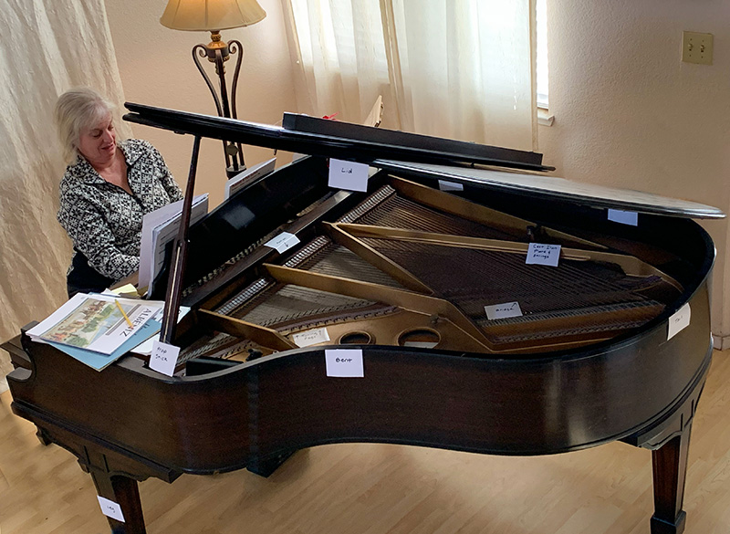 Carla Joy plays piano